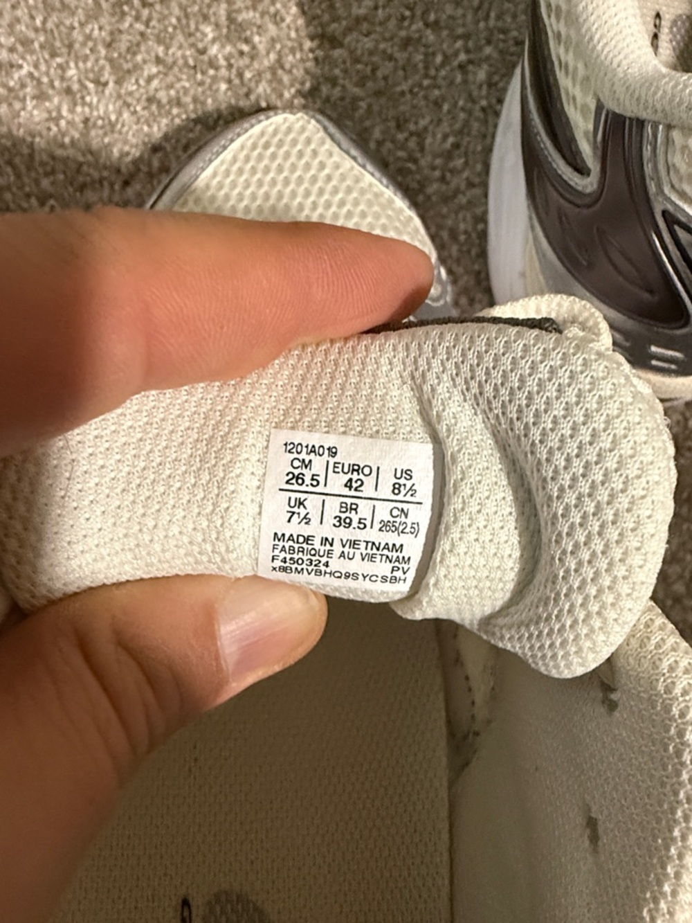 ASICS Men’s Kayano 14 White and Silver Lace-Up Athletic Sneakers - Picture 5 of 5